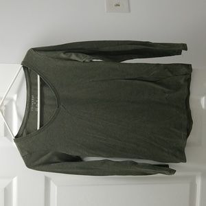 Long sleeved green shirt